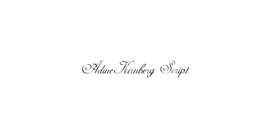 Fonte AdineKirnberg Script