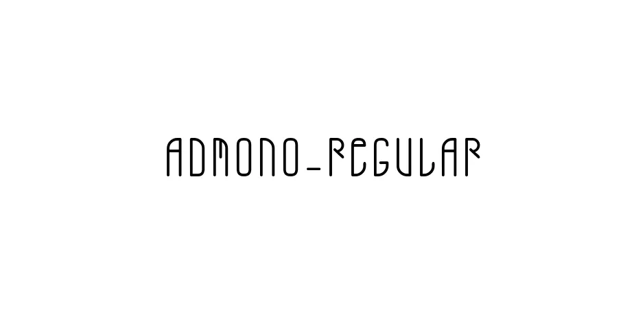 Fonte ADMONO-Regular