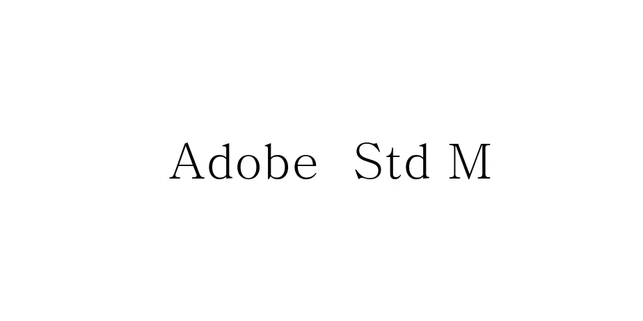 Fonte Adobe  Std M