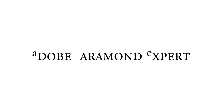 Fonte Adobe Garamond Expert