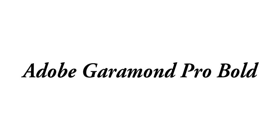 Fonte Adobe Garamond Pro Bold