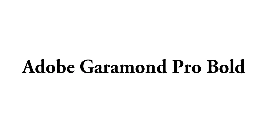 Fonte Adobe Garamond Pro Bold