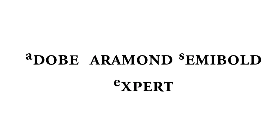 Fonte Adobe Garamond Semibold Expert