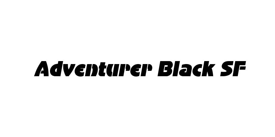 Fonte Adventurer Black SF