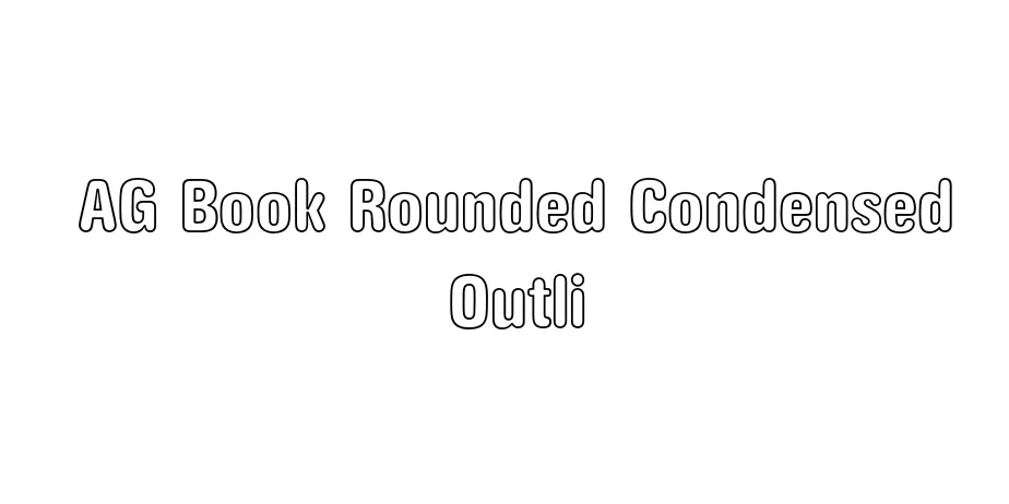 Fonte AG Book Rounded Condensed Outli