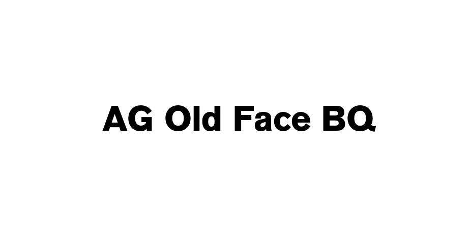 Fonte AG Old Face BQ