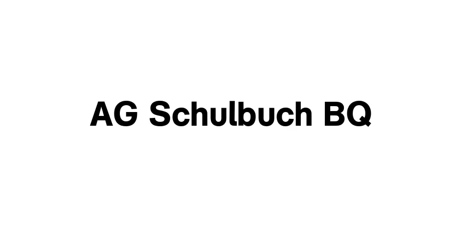 Fonte AG Schulbuch BQ