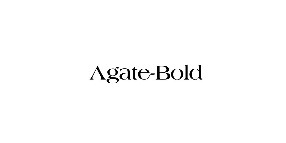 Fonte Agate-Bold