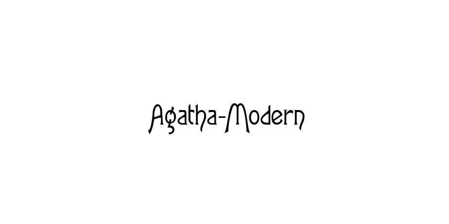 Fonte Agatha-Modern
