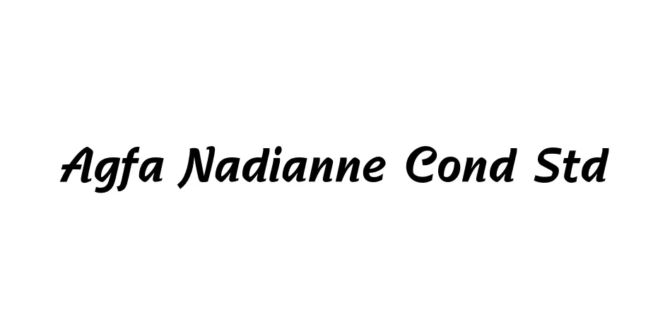 Fonte Agfa Nadianne Cond Std