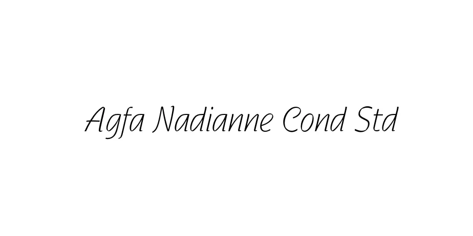 Fonte Agfa Nadianne Cond Std