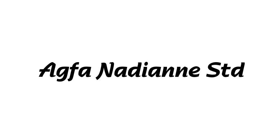 Fonte Agfa Nadianne Std