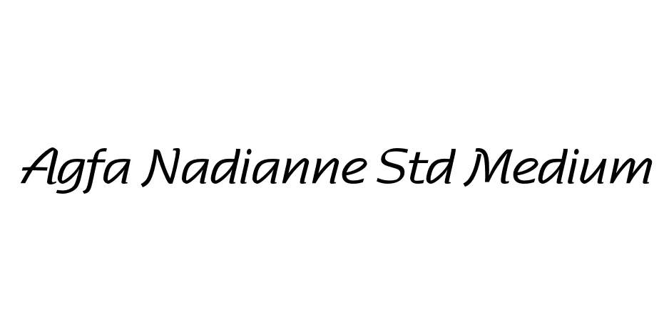 Fonte Agfa Nadianne Std Medium