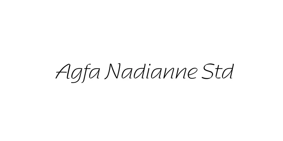 Fonte Agfa Nadianne Std