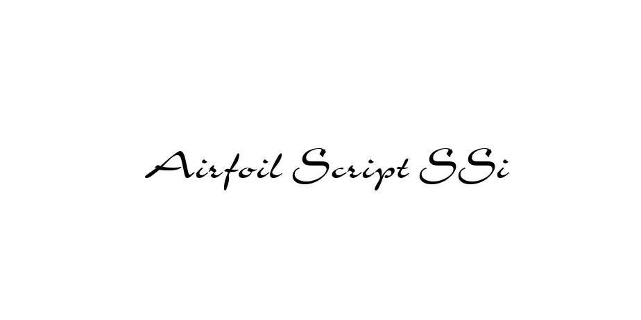 Fonte Airfoil Script SSi