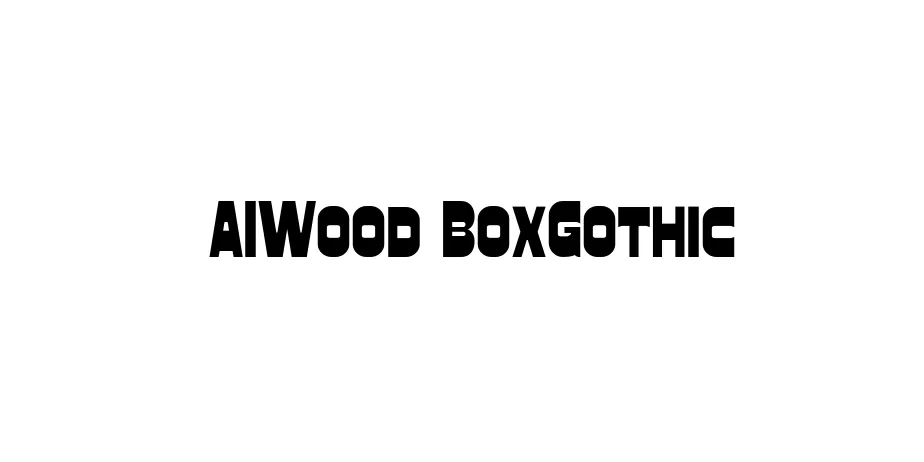 Fonte AIWood BoxGothic