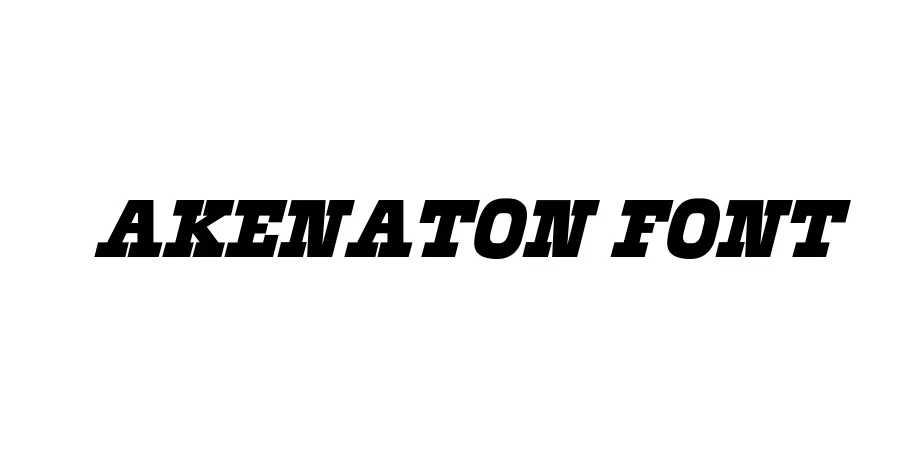 Fonte Akenaton Font