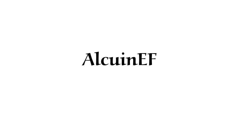 Fonte AlcuinEF