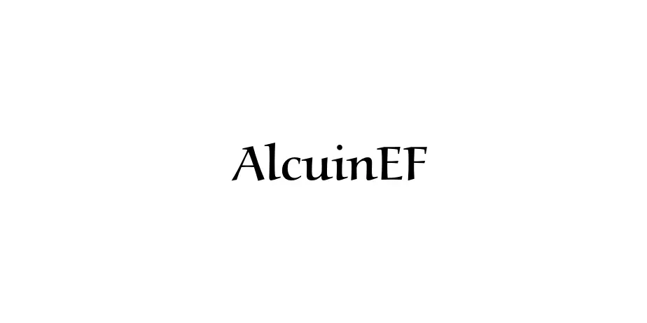 Fonte AlcuinEF