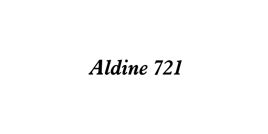 Fonte Aldine 721