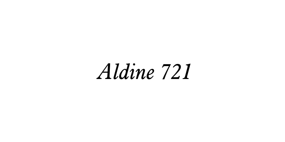 Fonte Aldine 721