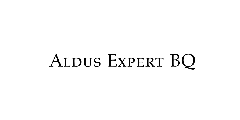 Fonte Aldus Expert BQ