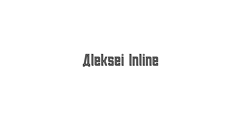 Fonte Aleksei Inline