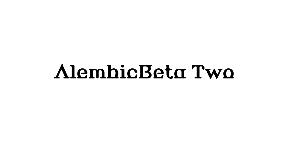 Fonte AlembicBeta Two