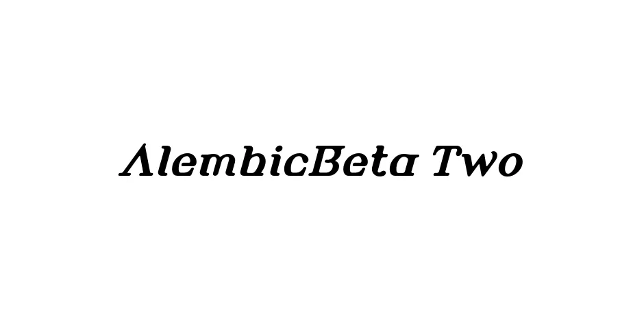 Fonte AlembicBeta Two