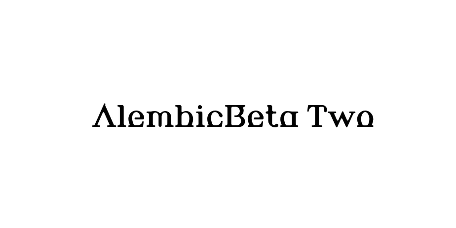 Fonte AlembicBeta Two