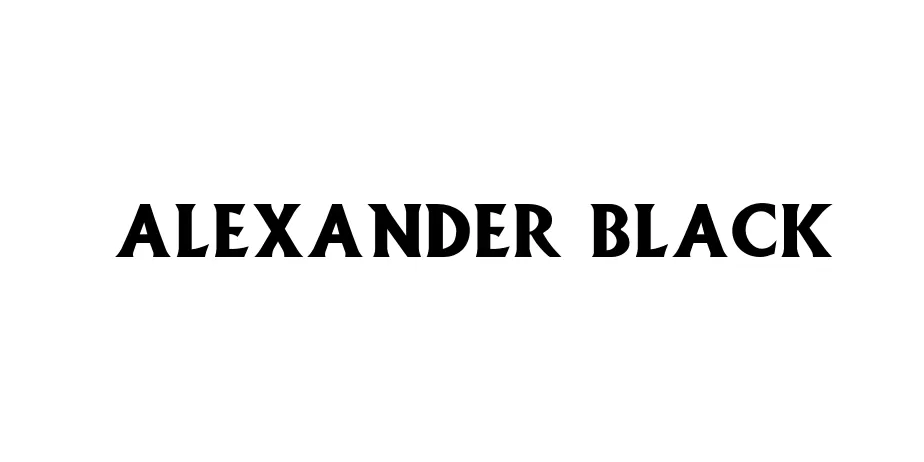 Fonte Alexander Black