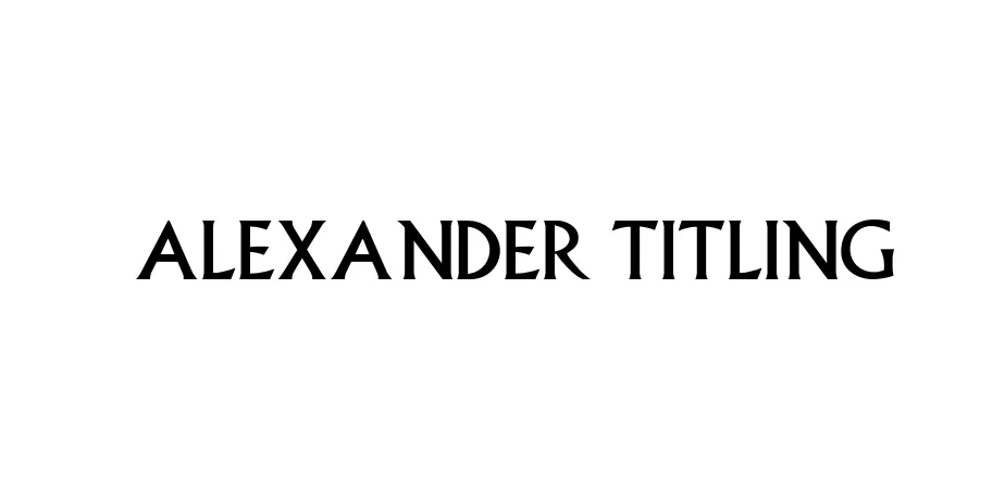 Fonte Alexander Titling