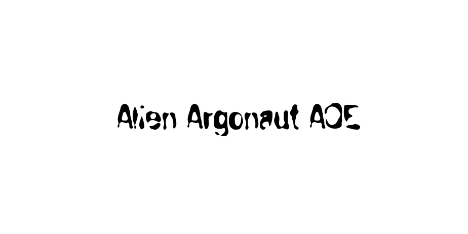 Fonte Alien Argonaut AOE
