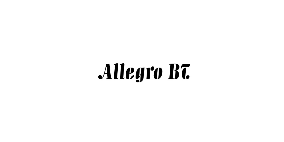 Fonte Allegro BT