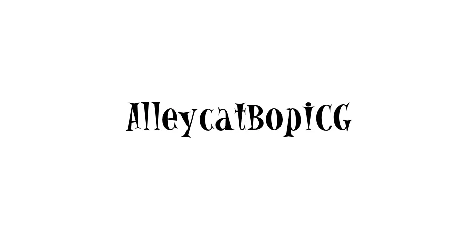 Fonte AlleycatBopICG