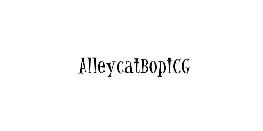 Fonte AlleycatBopICG