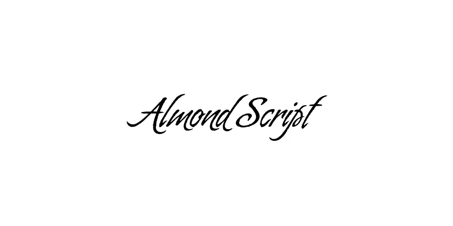 Fonte Almond Script