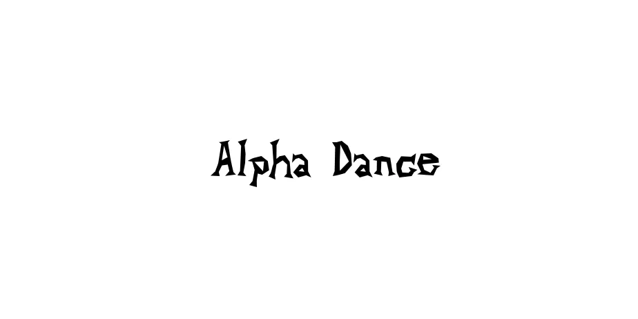 Fonte Alpha Dance