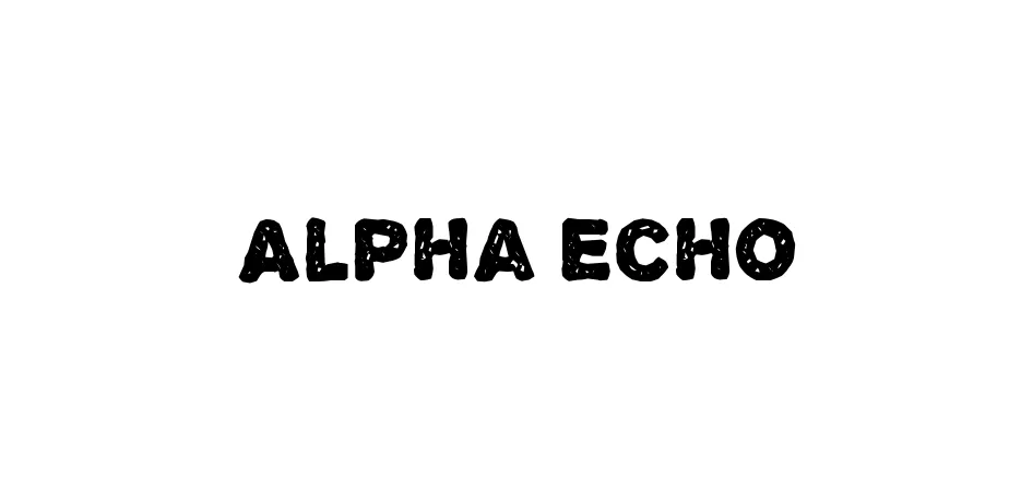 Fonte Alpha Echo
