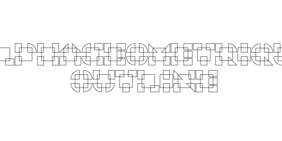 Fonte AlphaGeometrique Outline