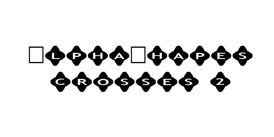 Fonte AlphaShapes crosses 2