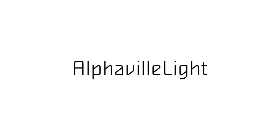 Fonte AlphavilleLight