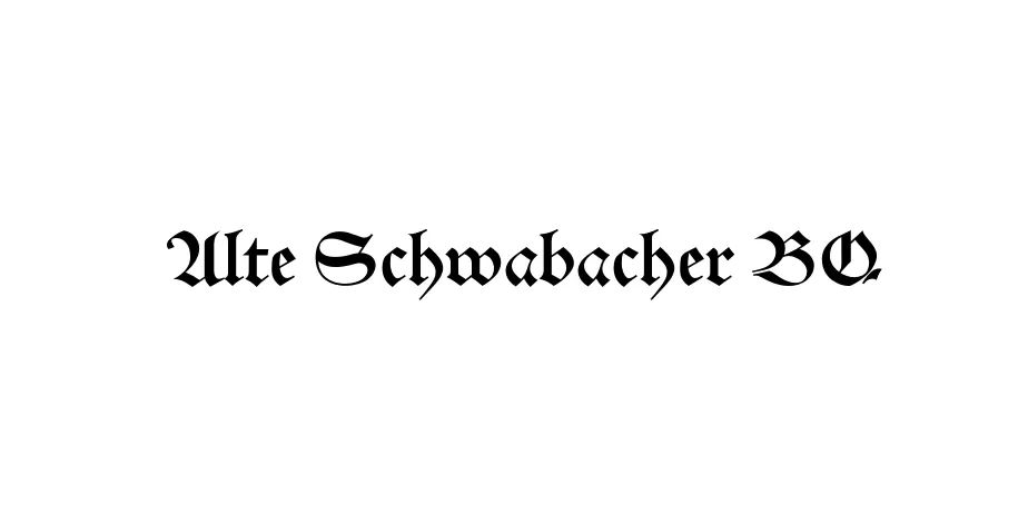 Fonte Alte Schwabacher BQ