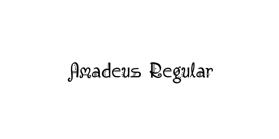 Fonte Amadeus Regular
