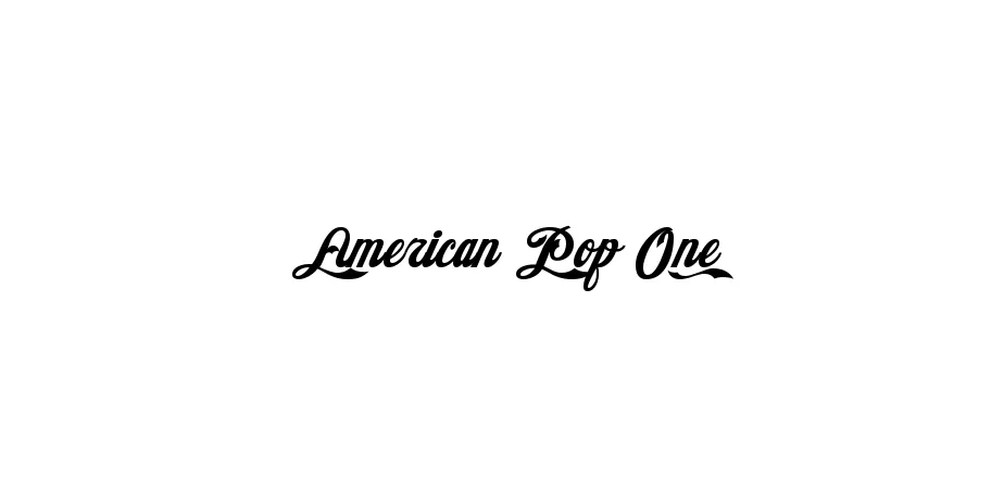 Fonte American Pop One