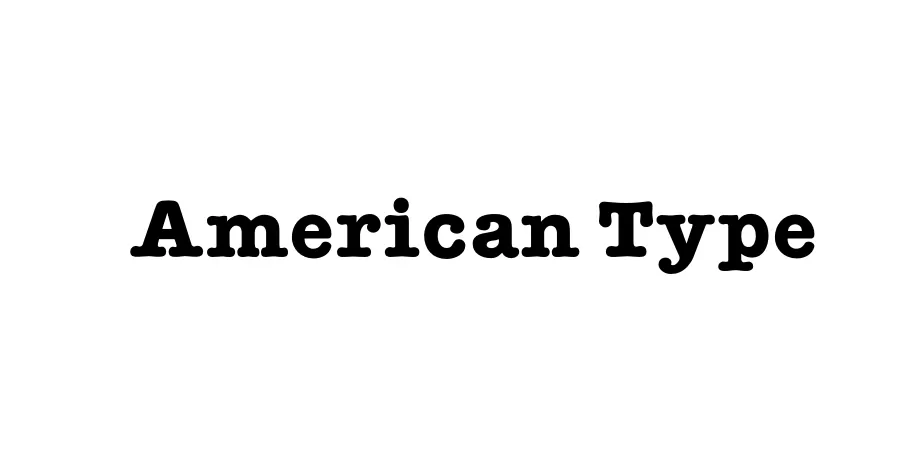 Fonte American Type