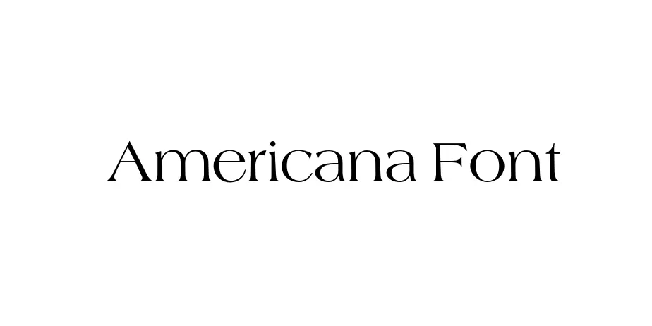 Fonte Americana Font