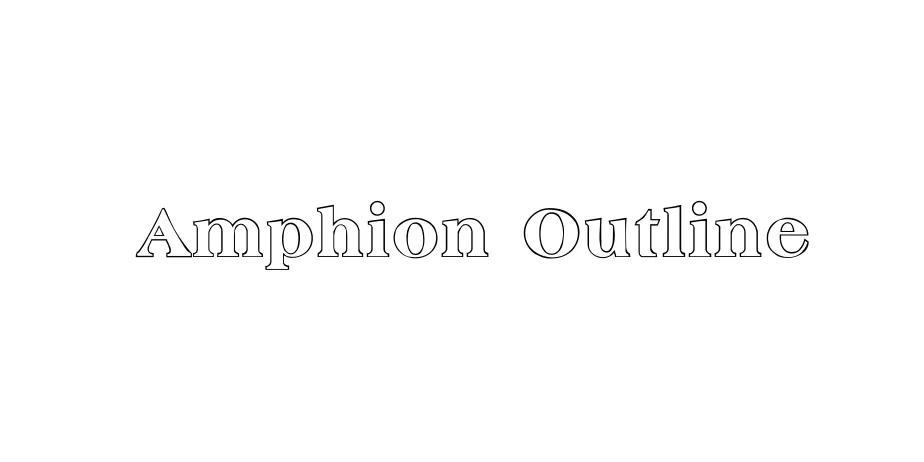 Fonte Amphion Outline