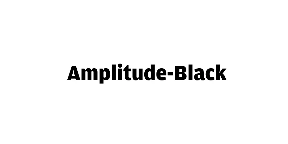 Fonte Amplitude-Black