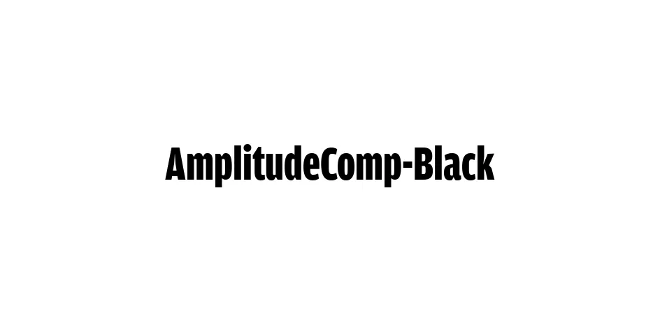 Fonte AmplitudeComp-Black